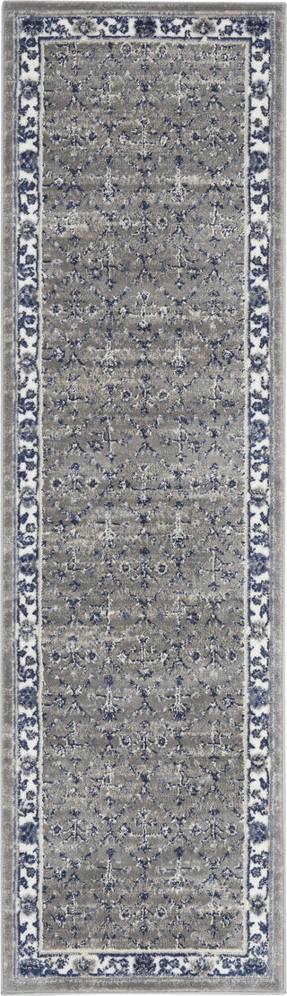 Nourison Cyrus CYR02 Ivory/Navy Area Rug