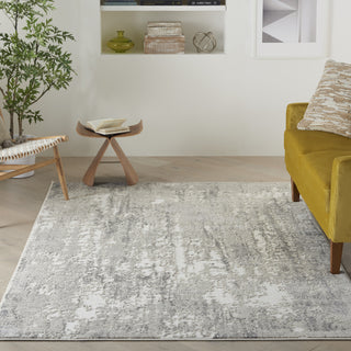 Nourison Cyrus CYR03 Grey Area Rug Room Scene Feature