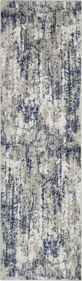 Nourison Cyrus CYR03 Ivory/Navy Area Rug