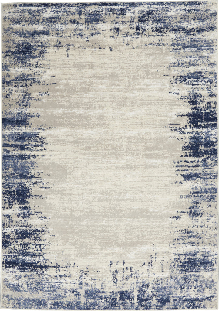 Nourison Cyrus CYR04 Ivory/Navy Area Rug