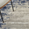 Nourison Cyrus CYR04 Ivory/Navy Area Rug