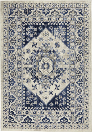 Nourison Cyrus CYR05 Ivory Blue Area Rug