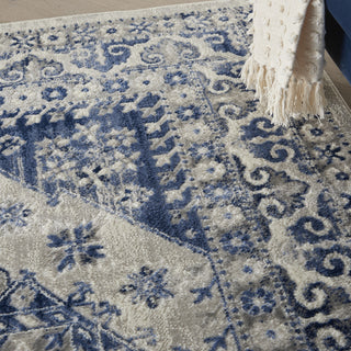 Nourison Cyrus CYR05 Ivory Blue Area Rug