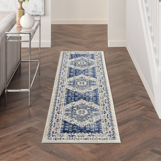 Nourison Cyrus CYR05 Ivory Blue Area Rug