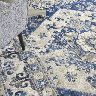 Nourison Cyrus CYR05 Ivory Blue Area Rug