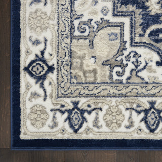 Nourison Cyrus CYR06 Navy/Ivory Area Rug