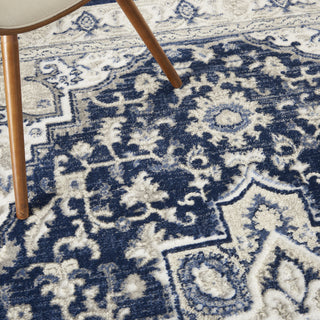 Nourison Cyrus CYR06 Navy/Ivory Area Rug