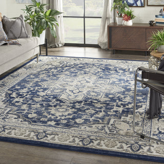 Nourison Cyrus CYR06 Navy/Ivory Area Rug