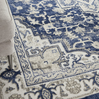 Nourison Cyrus CYR06 Navy/Ivory Area Rug