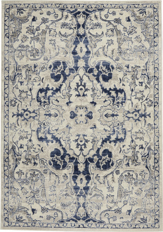 Nourison Cyrus CYR07 Ivory Blue Area Rug