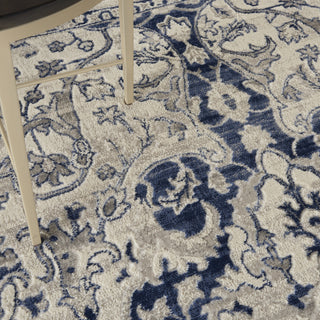 Nourison Cyrus CYR07 Ivory Blue Area Rug