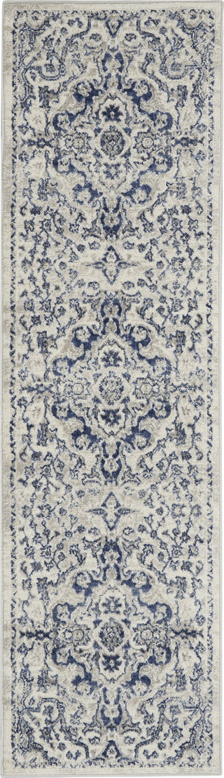 Nourison Cyrus CYR07 Ivory Blue Area Rug