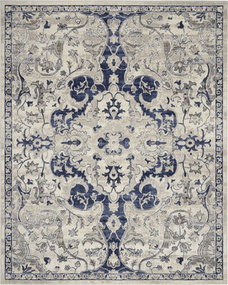 Nourison Cyrus CYR07 Ivory Blue Area Rug