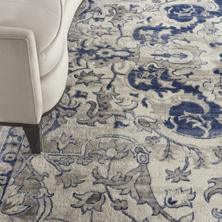 Nourison Cyrus CYR07 Ivory Blue Area Rug