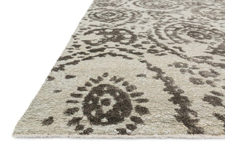 Loloi Cyrus CU-01 Silver/Mocha Area Rug Corner