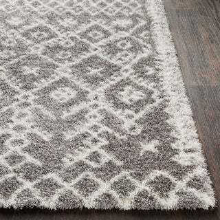 Surya Cloudy Shag CYS-3416 Taupe Cream Black Area Rug Detail Image