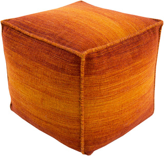 Surya Chaz CZPF-001 Orange Pouf