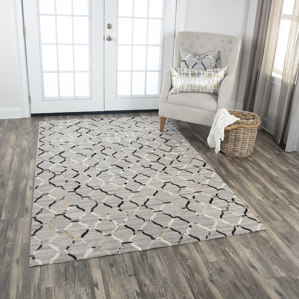 Rizzy Wild Thing WDT104 Gray Area Rug by Donny Osmond Home Room Image Feature