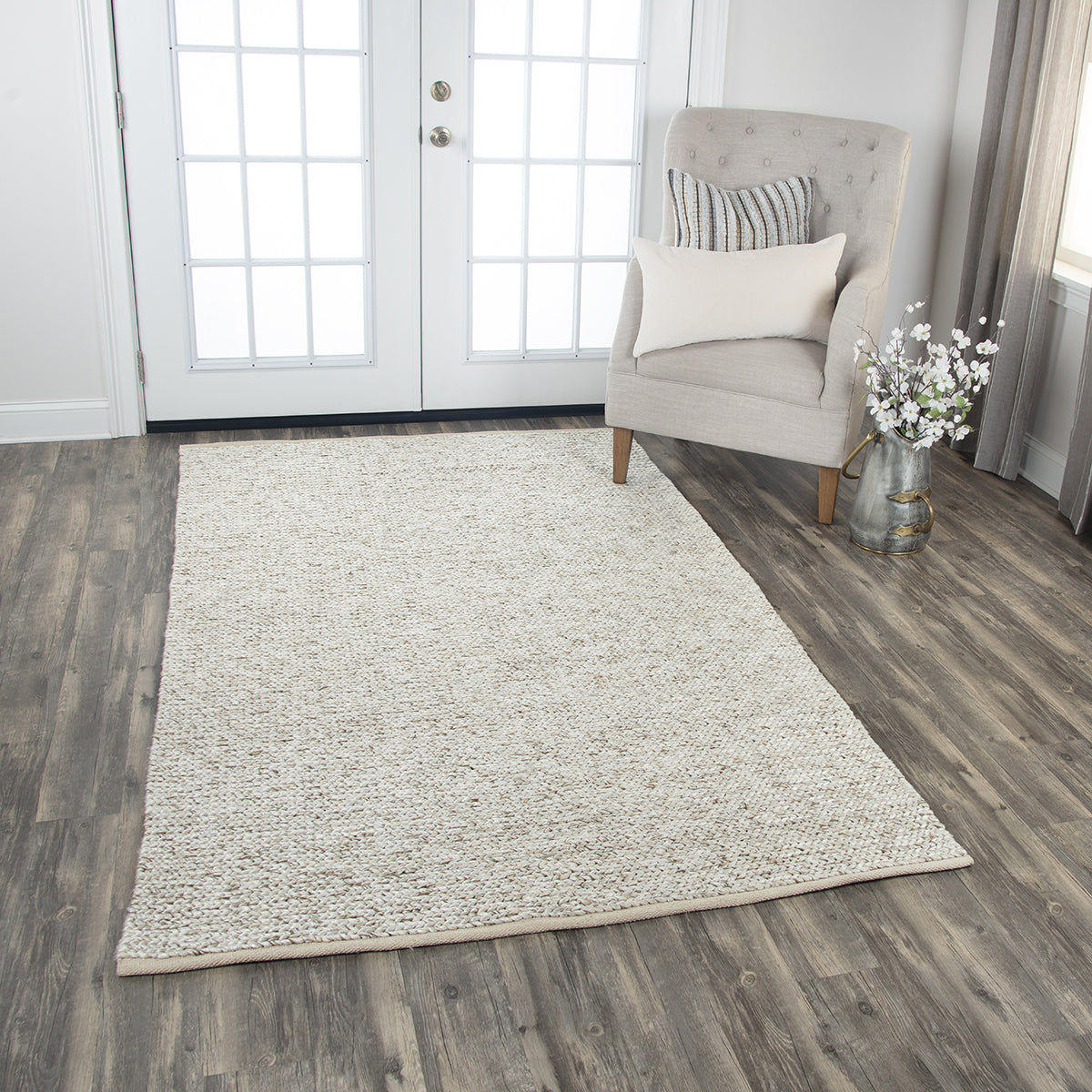 Rizzy Ewe Complete me EWE102 Neutral Area Rug by Donny Osmond Home main image