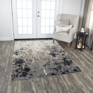 Rizzy Everything Old Is New Again ENA101 Gray Area Rug by Donny Osmond Home Room Image Feature