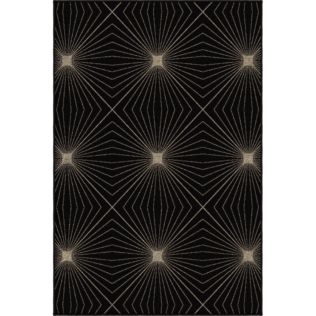 Orian Rugs Da Vinci Illusion Black Area Rug main image