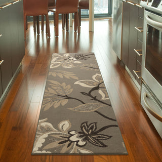 Orian Rugs Da Vinci Sabrina Grey Area Rug Room Scene Runner