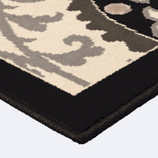 Orian Rugs Da Vinci Meridian Grey Area Rug Corner Shot