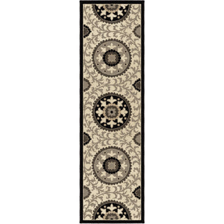 Orian Rugs Da Vinci Meridian Grey Area Rug Runner