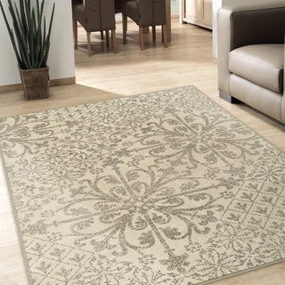 Orian Rugs Da Vinci Messina Ivory Area Rug Room Scene Feature