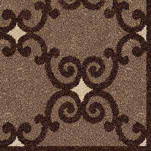 Orian Rugs Da Vinci Pylon Brown Area Rug Swatch