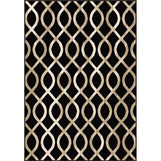 Orian Rugs Da Vinci Gianna Black Area Rug main image