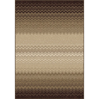 Orian Rugs Da Vinci Waving Chevron Taupe Area Rug main image