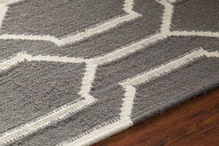 Chandra Dacio DAC-34600 Grey/White Area Rug Detail