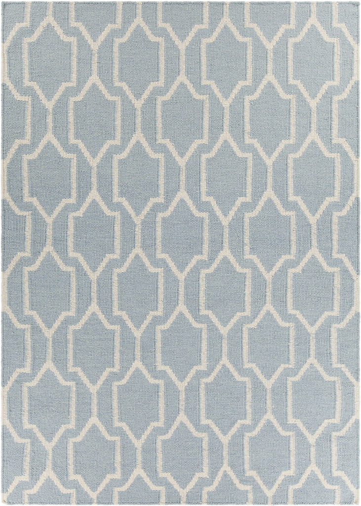 Chandra Dacio DAC-34601 Blue/White Area Rug main image