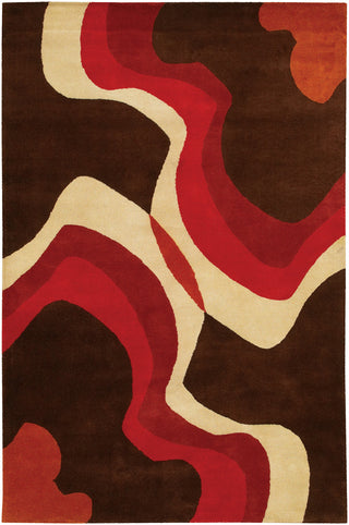 Chandra Daisa DAI-14 Brown/Red/Cream Area Rug main image