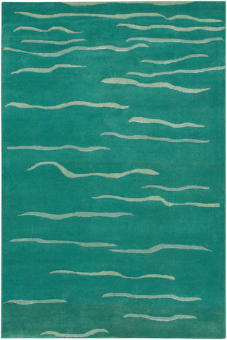 Chandra Daisa DAI-15 Aqua/Cream/Grey Area Rug main image