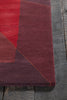 Chandra Daisa DAI-9 Red/Burgundy Area Rug Corner Shot