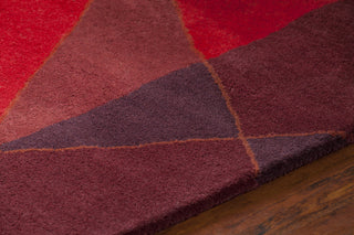 Chandra Daisa DAI-9 Red/Burgundy Area Rug Detail