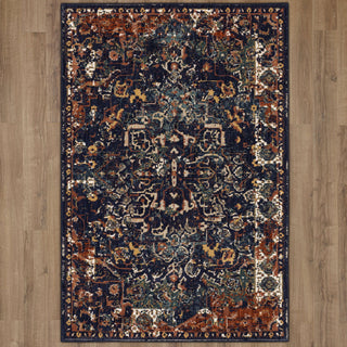 Karastan Soiree Damascus Indigo Area Rug Main Image