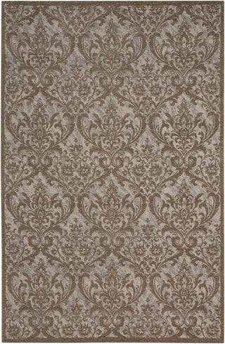 Nourison Damask DAS02 Grey Area Rug main image