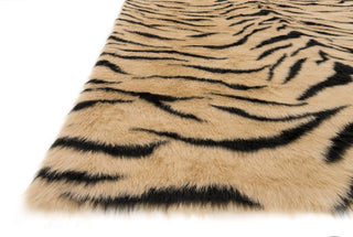 Loloi Danso Shag DA-03 Tiger Area Rug Corner Shot