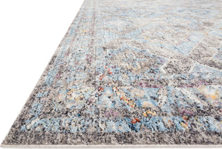 Loloi II Dante DN-03 Granite/Light Blue Area Rug Closeup Image