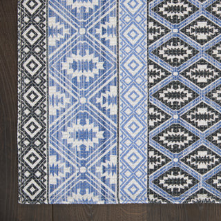 Nourison Darien DAR05 Blue Area Rug