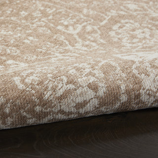 Nourison Damask DAS06 Beige/Ivory Area Rug Pile