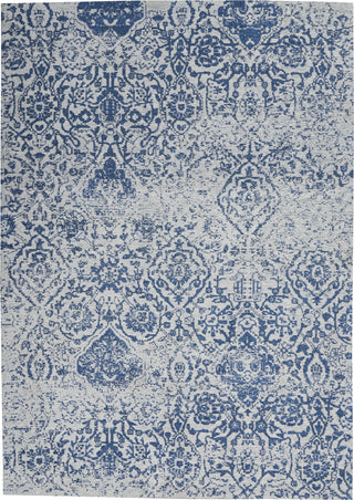 Nourison Damask DAS06 Blue Area Rug Main Image