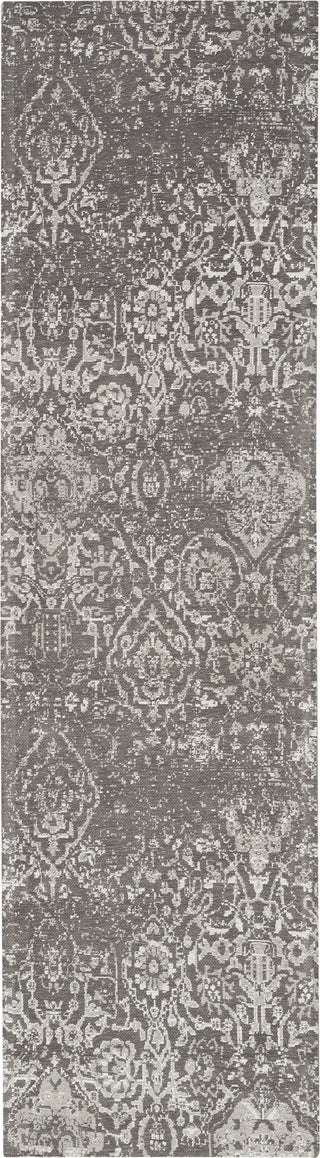 Nourison Damask DAS06 Dark Grey Area Rug Runner