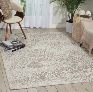 Nourison Damask DAS06 Ivory Area Rug