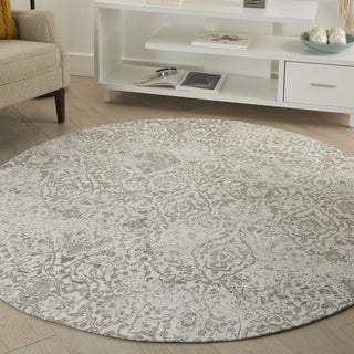 Nourison Damask DAS06 Ivory Area Rug