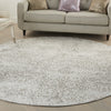 Nourison Damask DAS06 Ivory Area Rug