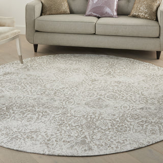 Nourison Damask DAS06 Ivory Area Rug